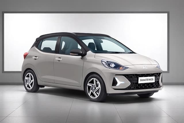 Hyundai Grand I10 Nios Black / Atlas White (dual Tone) Color Image